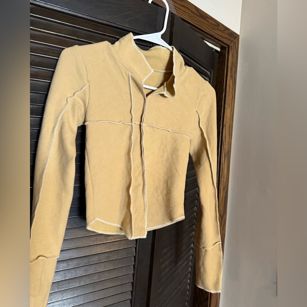 Source Unknown Contrast Stitch Top - image 1